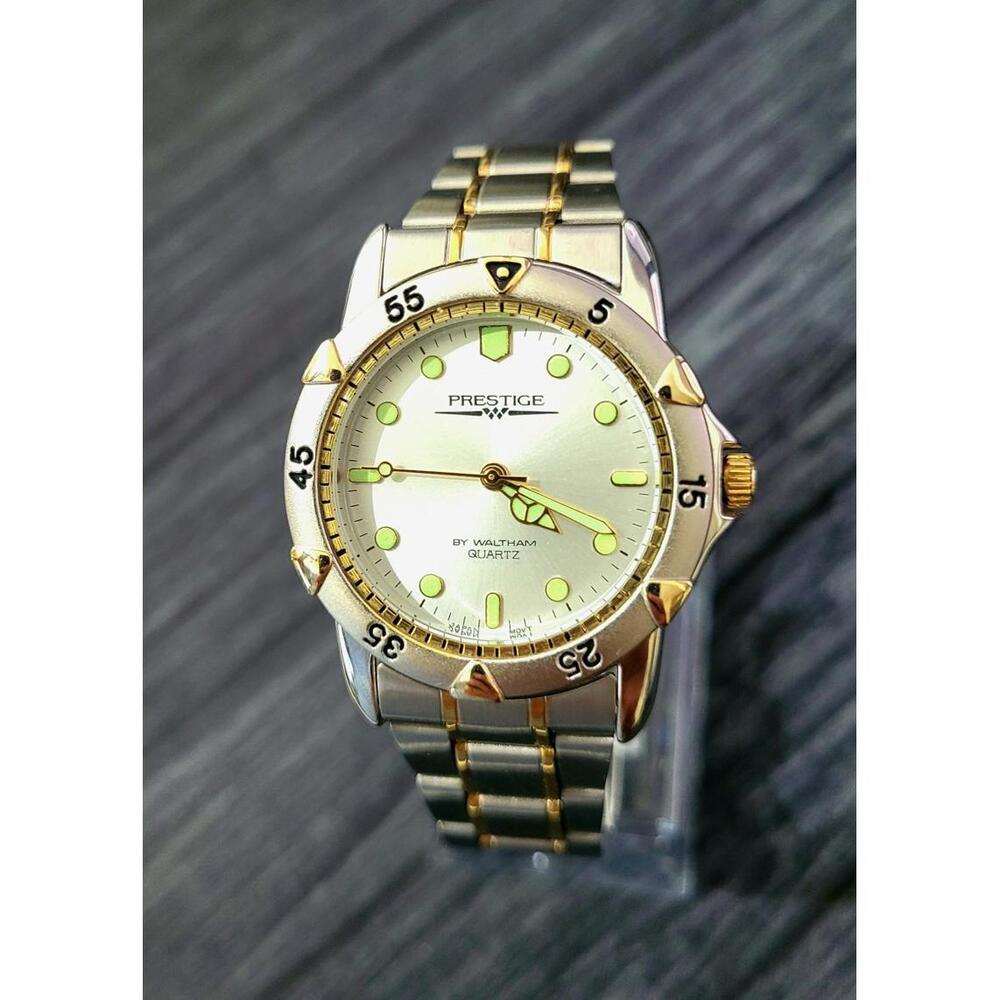 Vintage Rare Retro Men's Waltham Prestige Dive Watch In Box‎